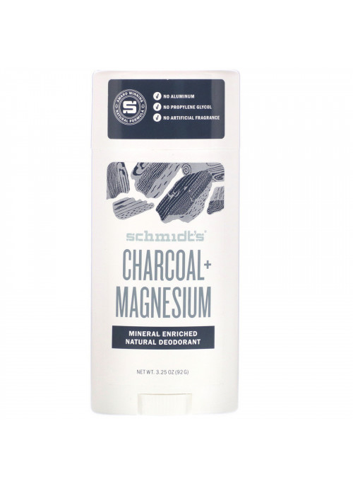 Schmidt's, Natural Deodorant, Charcoal + Magnesium, 3.25 oz (92 g)