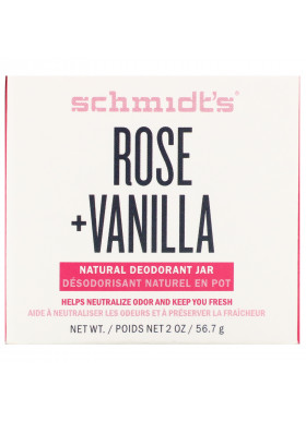 Schmidt's, Natural Deodorant Jar, Rose + Vanilla, 2 oz (56.7 g)
