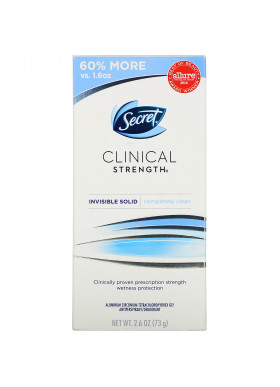 Secret, Clinical Strength Deodorant,  Completely Clean,  2.6 oz (73 g)