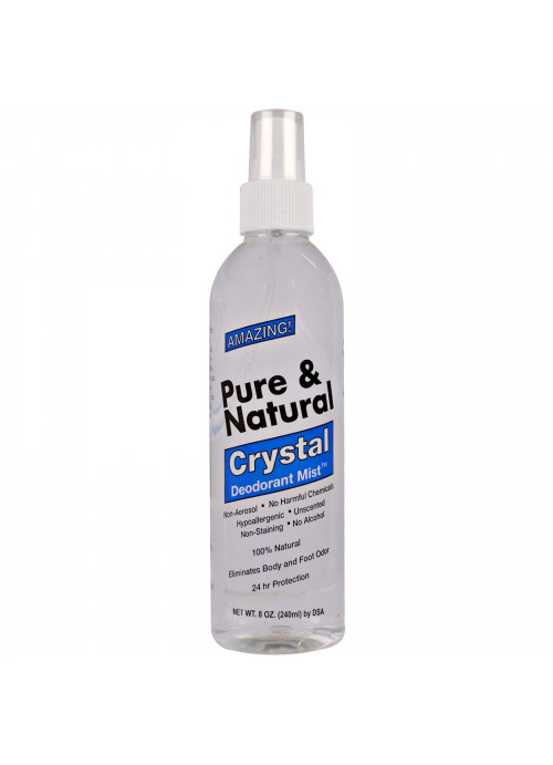 Thai Deodorant Stone, Pure & Natural, Crystal Deodorant Mist, Unscented, 8 oz (240 ml)