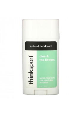 Think, Thinksport, Natural Deodorant, Aloe & Tea Flowers, 2.9 oz (85.8 ml)