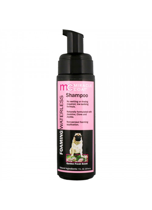 Miracle Care, Miracle Coat, Foaming Waterless Shampoo, For Dogs, Garden Fresh Scent, 7 fl oz (207 ml)