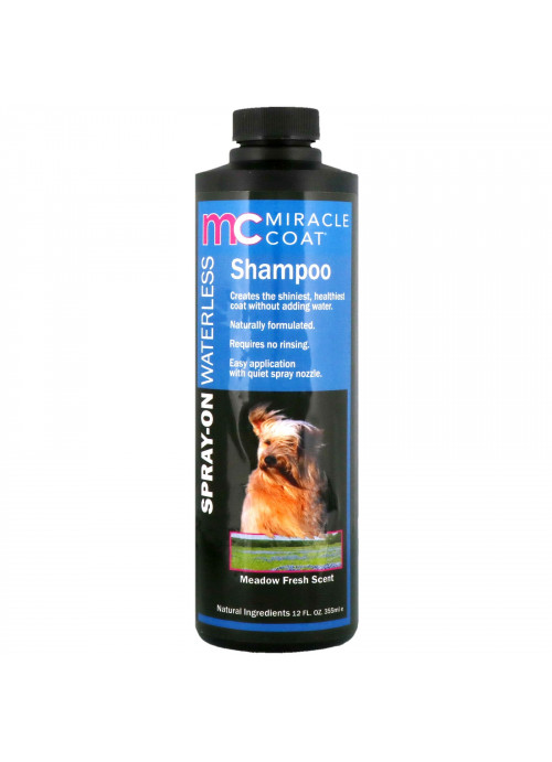 Miracle Care, Miracle Coat, Spray-On Waterless Shampoo, For Dogs, Meadow Fresh Scent, 12 fl oz (355 ml)
