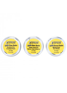 Charlie & Frank, Dog Balms Variety Set, Paw, Skin, Snout, 3 Tins, 0.3 oz (8.5 g) Each