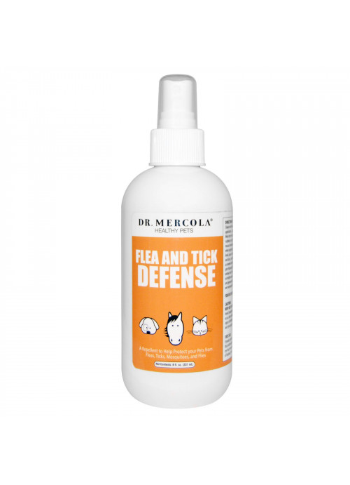 Dr. Mercola, Flea and Tick Defense, For Dogs and Cats, 8 oz (237 ml)
