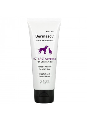 International Veterinary Sciences, Dermasol, Topical Skin Care Gel, For Dogs & Cats, 2 fl oz ( 59 ml)