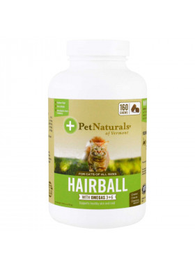 Pet Naturals of Vermont, Hairball for Cats, 160 Chews, 8.46 oz (240 g)