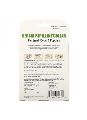 Dr. Mercola, Herbal Repellent Collar, For Small Dogs & Puppies, One Collar, 0.7 oz (19.85 g)