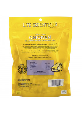 Cat-Man-Doo, Life Essentials, Freeze Dried Chicken, For Cats & Dogs, 5 oz (142 g)