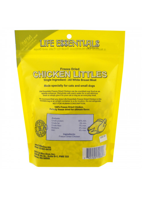 Cat-Man-Doo, Life Essentials, Freeze Dried Chicken Littles,  For Cats & Dogs, 5 oz (142 g)