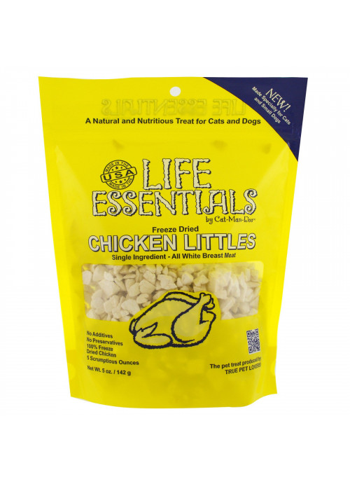 Cat-Man-Doo, Life Essentials, Freeze Dried Chicken Littles,  For Cats & Dogs, 5 oz (142 g)