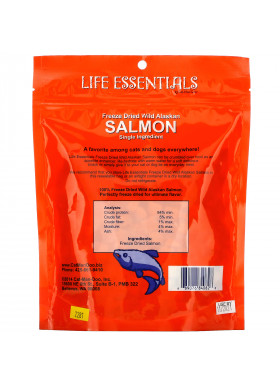 Cat-Man-Doo, Life Essentials, Freeze Dried Wild Alaskan Salmon Treats, 5 oz (142 g)