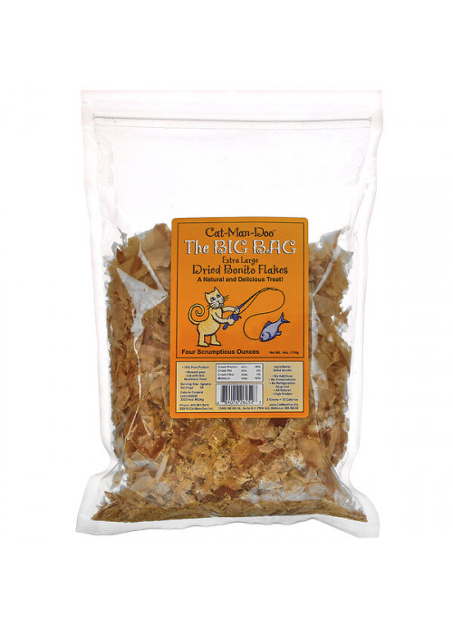 Cat-Man-Doo, The Big Bag, Extra Large Dried Bonito Flakes for Cats, 4 oz (114 g)