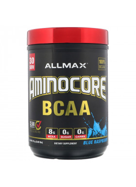 ALLMAX Nutrition, AMINOCORE BCAA, Blue Raspberry, 0.69 lbs (315 g)