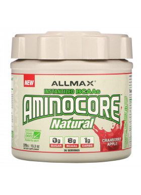 ALLMAX Nutrition, AMINOCORE Natural, Instantized BCAAs, Cranberry Apple, 13.3 oz (378 g)