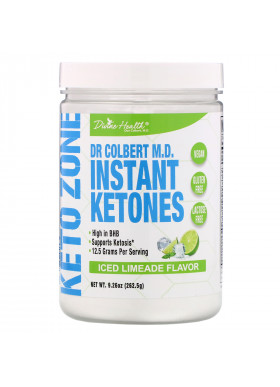 Divine Health, Dr. Colbert's Keto Zone, Instant Ketones, Iced Limeade , 9.26 oz (262.5 g)