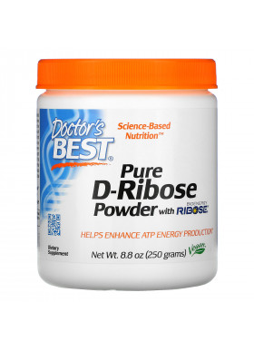 Doctor's Best, Pure D-Ribose Powder with BioEnergy Ribose, 8.8 oz (250 g)