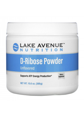 Lake Avenue Nutrition, D-Ribose Powder, Unflavored, 10.6 oz (300 g)