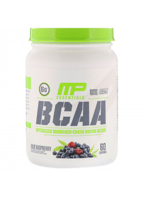 MusclePharm, Essentials, BCAA, Blue Raspberry, 0.99 lb (450 g)