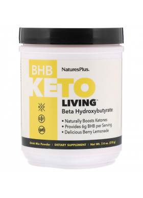 Nature's Plus, BHB Keto Living, Berry Lemonade, 7.4 oz (210 g)