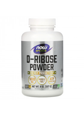 Now Foods, Sports, D-Ribose Powder, 5,000 mg , 8 oz (227 g)