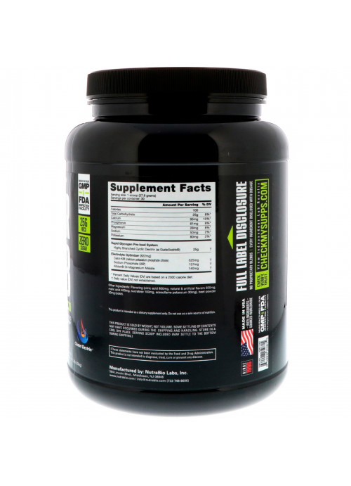 NutraBio Labs, Super Carb, Raspberry Lemonade, 1.8 lb (834 g)