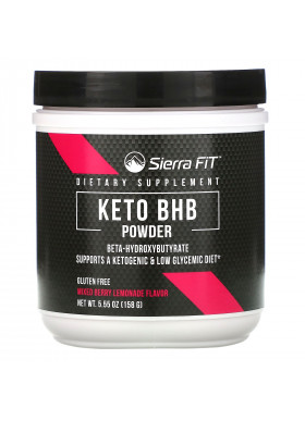 Sierra Fit, Keto BHB Powder, Beta-Hydroxybutyrate, Mixed Berry Lemonade, 5.55 oz (158 g)