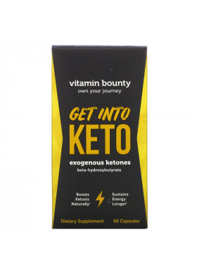 Vitamin Bounty, Get Into Keto, Exogenous Ketones, 60 Capsules