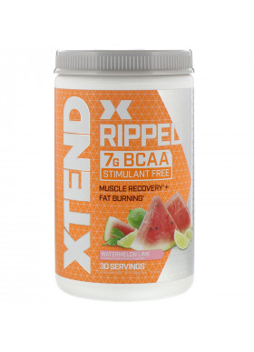 Xtend, Ripped, 7G BCAA, Watermelon Lime, 1.09 lb (495 g)
