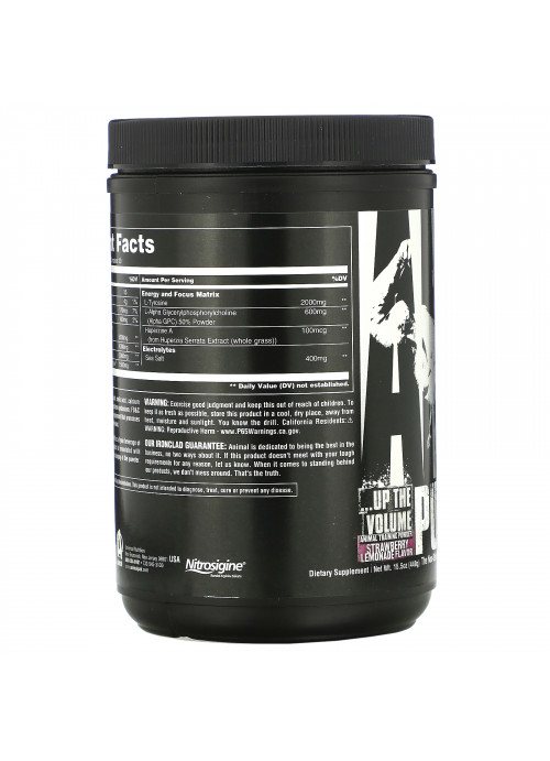 Universal Nutrition, Animal Pump Pro, Non-Stim Pre-Workout, Strawberry Lemonade, 15.5 oz (440 g)