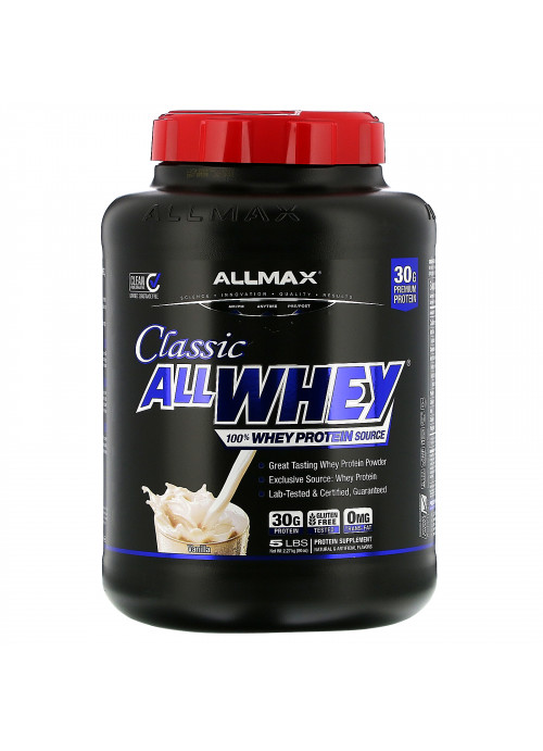 ALLMAX Nutrition, AllWhey Classic, 100% Whey Protein, French Vanilla, 5 lbs (2.27 kg)