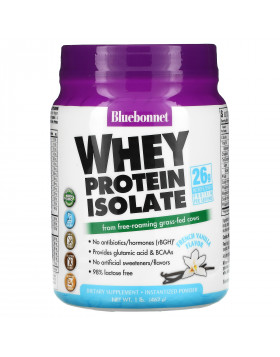 Bluebonnet Nutrition, Whey Protein Isolate, French Vanilla, 1 lb. (462 g)