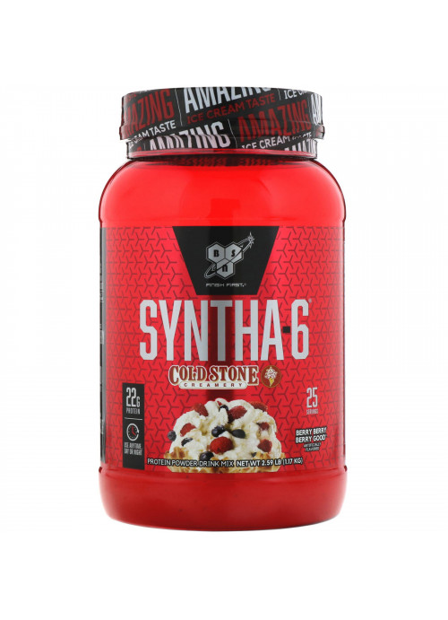 BSN, Syntha-6, Cold Stone Creamery, Berry Berry Berry Good, 2.59 lbs (1.17 kg)