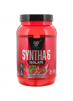 BSN, Syntha-6 Isolate, Protein Powder Drink Mix, Strawberry Milkshake, 2.01 lbs (912 g)