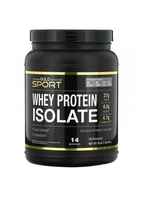 California Gold Nutrition, SPORT - Whey Protein Isolate, 16 oz