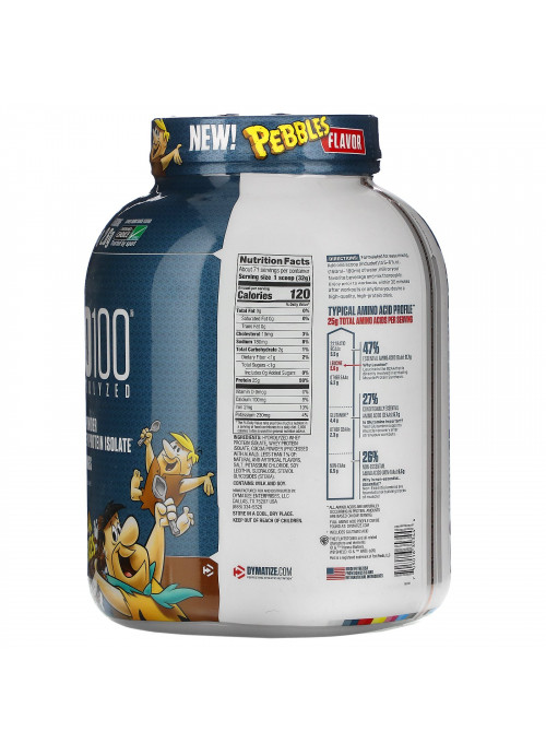 Dymatize Nutrition, ISO100 Hydrolyzed, 100% Whey Protein Isolate, Cocoa Pebbles, 5 lb (2.3 kg)