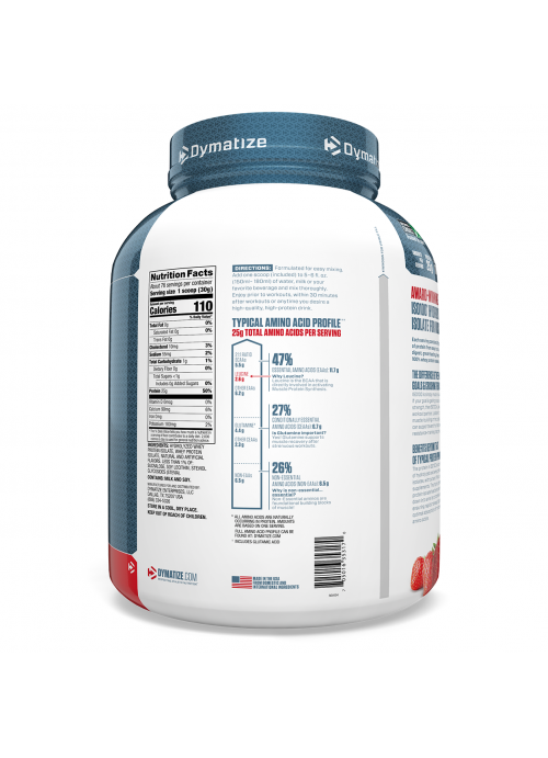 Dymatize Nutrition, ISO100 Hydrolyzed, 100% Whey Protein Isolate, Strawberry, 5 lbs (2.3 kg)