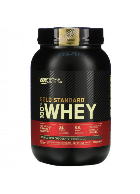 Optimum Nutrition, Gold Standard 100% Whey, Double Rich Chocolate, 2 lb (907 g)