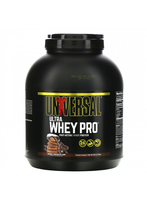 Universal Nutrition, Ultra Whey Pro, Protein Powder, Double Chocolate Chip, 5 lb (2.27 kg)