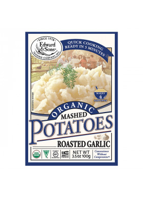 Edward & Sons, Organic Mashed Potatoes, Roasted Garlic, 3.5 oz (100 g)