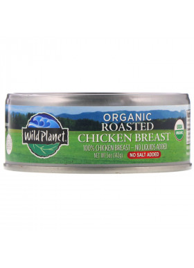 Wild Planet, Organic Roasted Chicken Breast, No Salt Added, 5 oz (142 g)