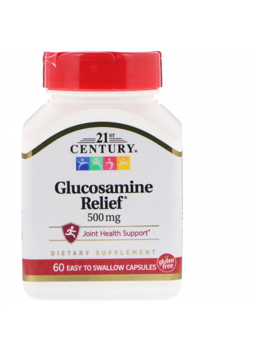 21st Century, Glucosamine Relief, 500 mg, 60 Easy To Swallow Capsules