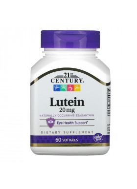 21st Century, Lutein, 20 mg, 60 Softgels