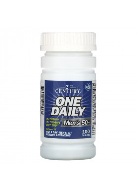 21st Century, One Daily, Men's 50+, Multivitamin Multimineral, 100 Tablets