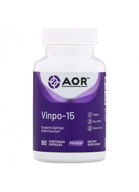 Advanced Orthomolecular Research AOR, Vinpo-15, 90 Vegetarian Capsules