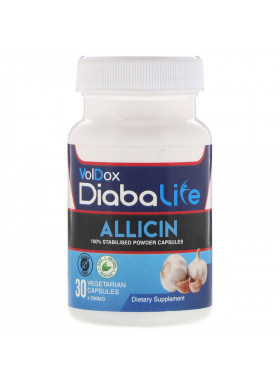 Allimax, Diabalife, Allicin, 500 mg, 30 Vegetarian Capsules