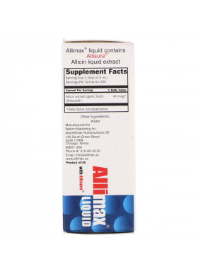 Allimax, Liquid with Allisure, 1/3 fl oz (10 ml)