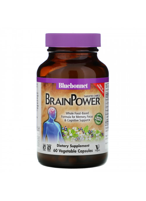 Bluebonnet Nutrition, Targeted Choice, BrainPower, 60 Vegetable Capsules