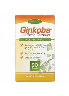 BodyGold, Ginkoba Brain Formula, 90 Tablets