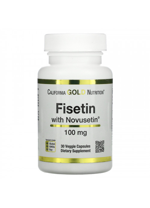 California Gold Nutrition, Fisetin with Novusetin, 100 mg, 30 Veggie Capsules